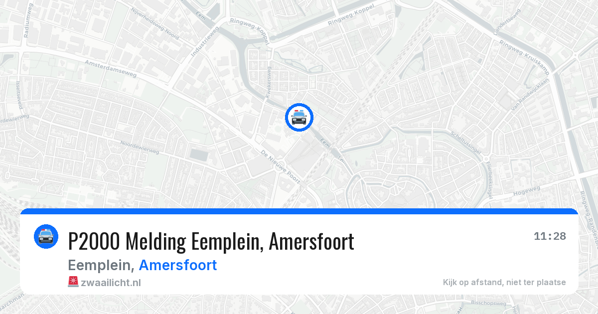 P2000 Melding Eemplein, Amersfoort — 30 jun 2026