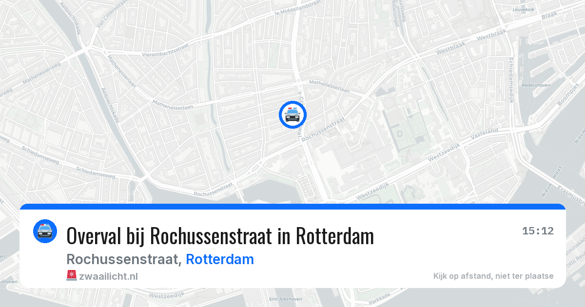 Overval bij Rochussenstraat in Rotterdam — 6 mei 2026