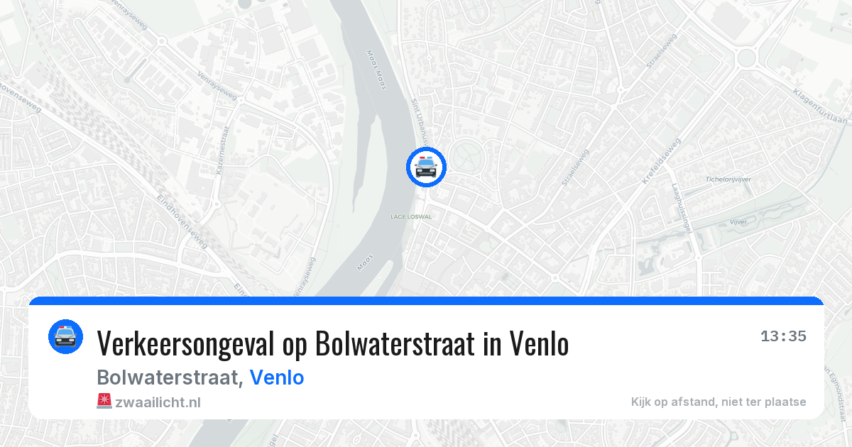 Verkeersongeval op Bolwaterstraat in Venlo — 18 jan 2026