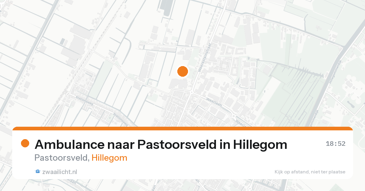Ambulance naar Pastoorsveld in Hillegom — 15 jun 2026
