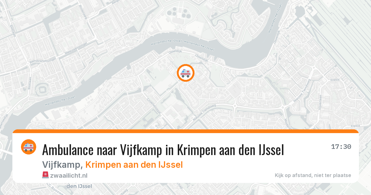 Ambulance naar Vijfkamp in Krimpen aan den IJssel — 22 mei 2026
