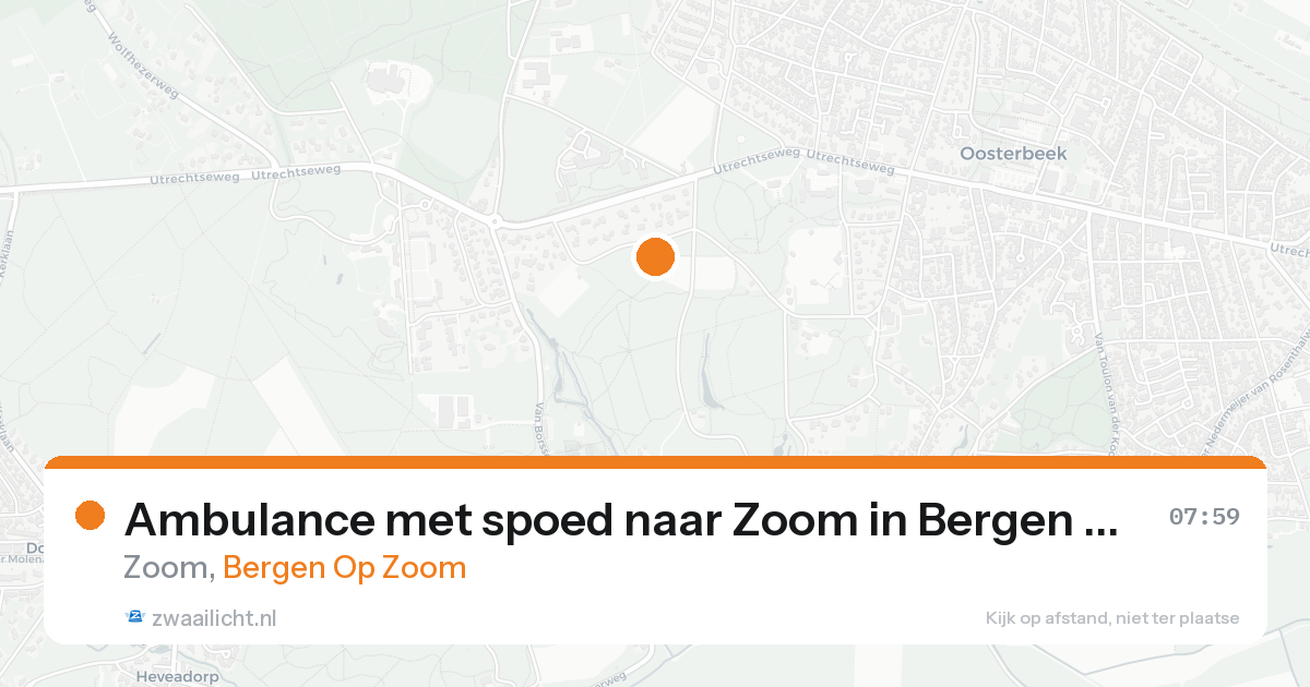 Ambulance met spoed naar Zoom in Bergen Op Zoom — 8 feb 2026