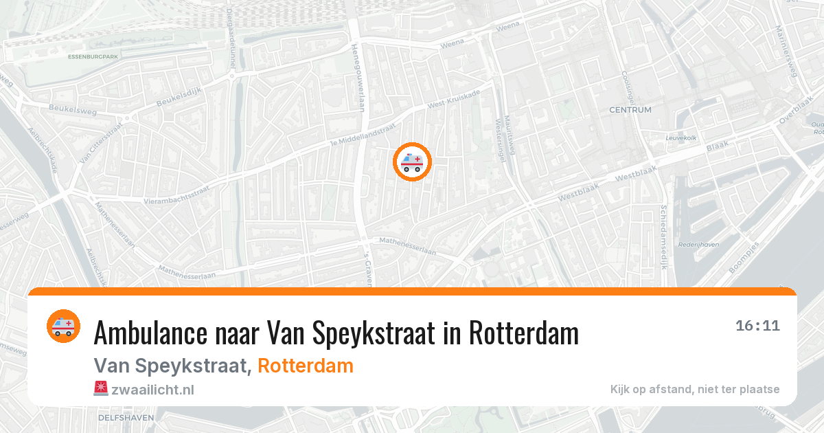 Ambulance naar Van Speykstraat in Rotterdam — 23 jun 2026