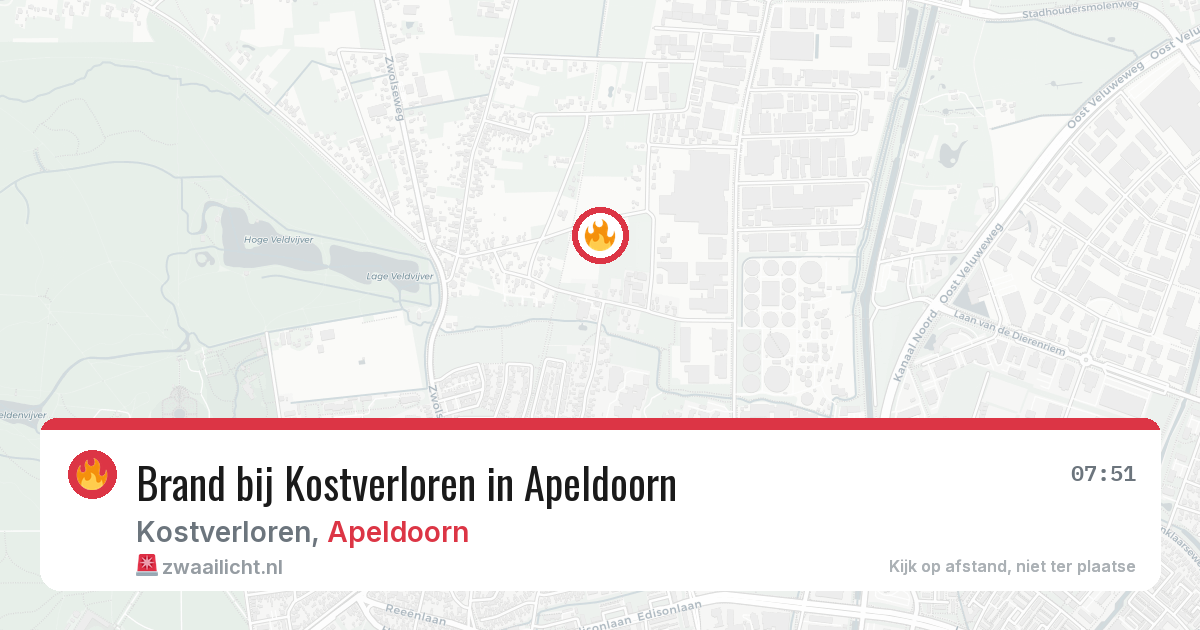 Brand bij Kostverloren in Apeldoorn — 28 jun 2026