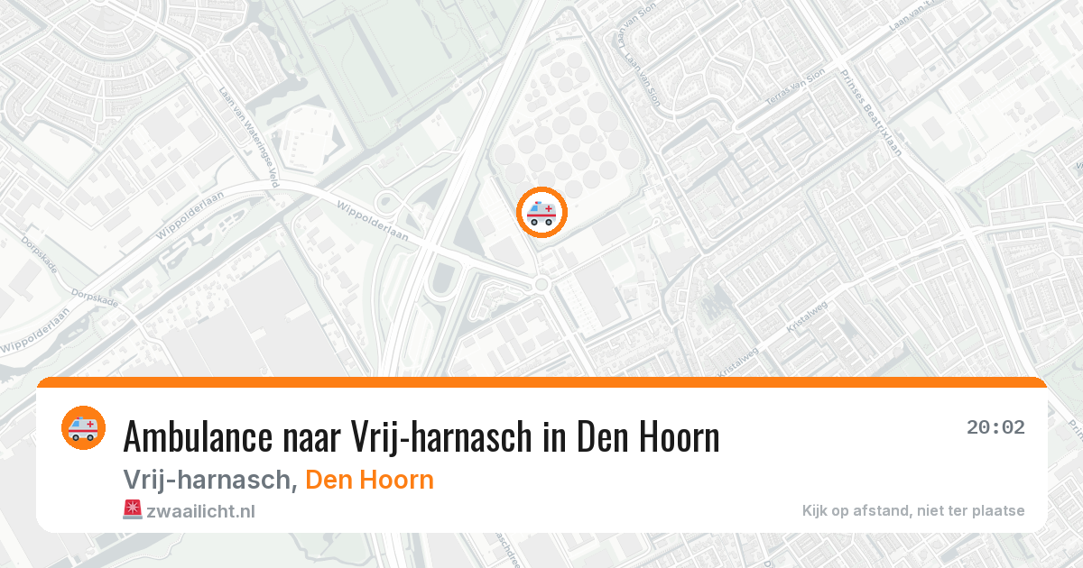 Ambulance naar Vrij-harnasch in Den Hoorn — 26 jun 2026