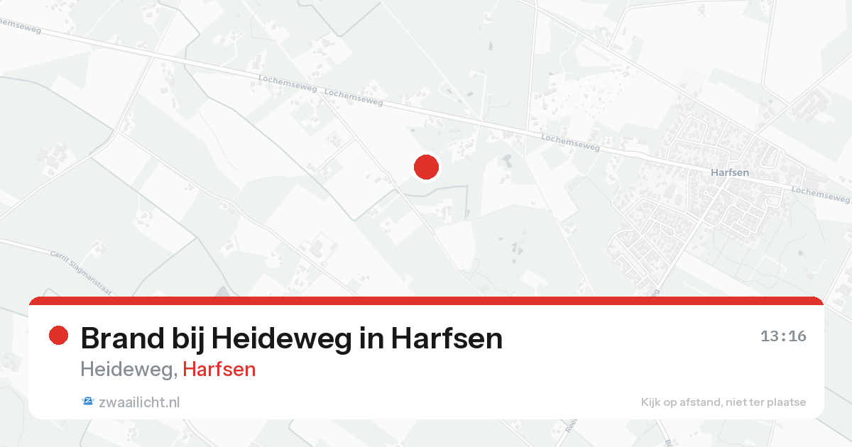 Brand bij Heideweg in Harfsen — 21 aug 2026
