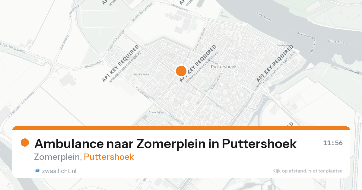 Ambulance naar Zomerplein in Puttershoek — 26 aug 2026