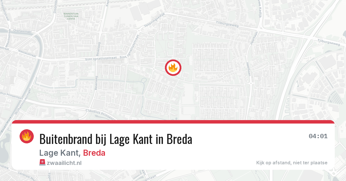 Buitenbrand bij Lage Kant in Breda — 15 jul 2026