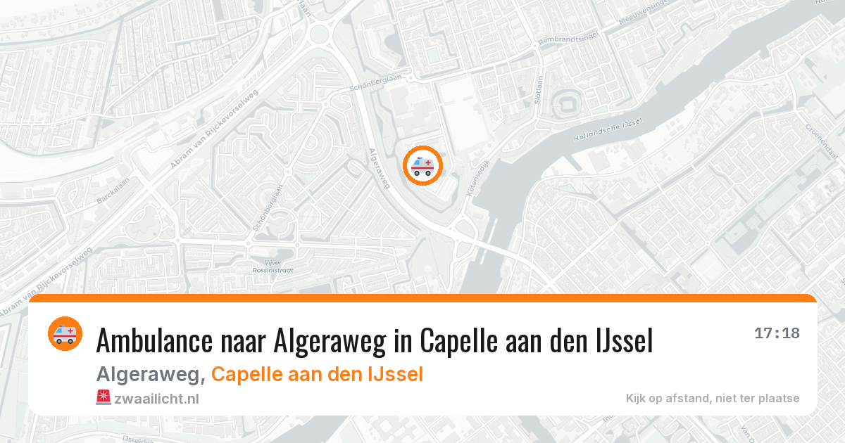 Ambulance naar Algeraweg in Capelle aan den IJssel — 20 mei 2026