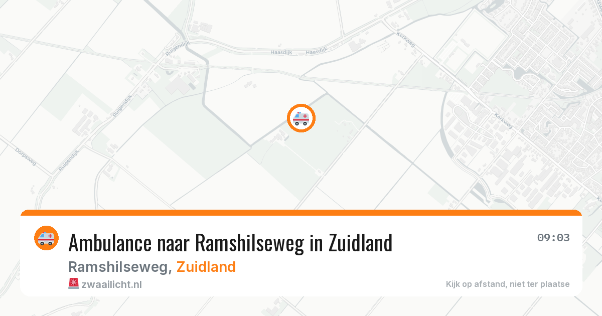 Ambulance naar Ramshilseweg in Zuidland — 12 jun 2026