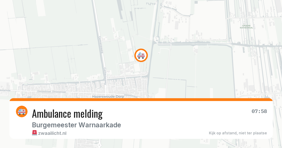 Ambulance melding — 17 jul 2026