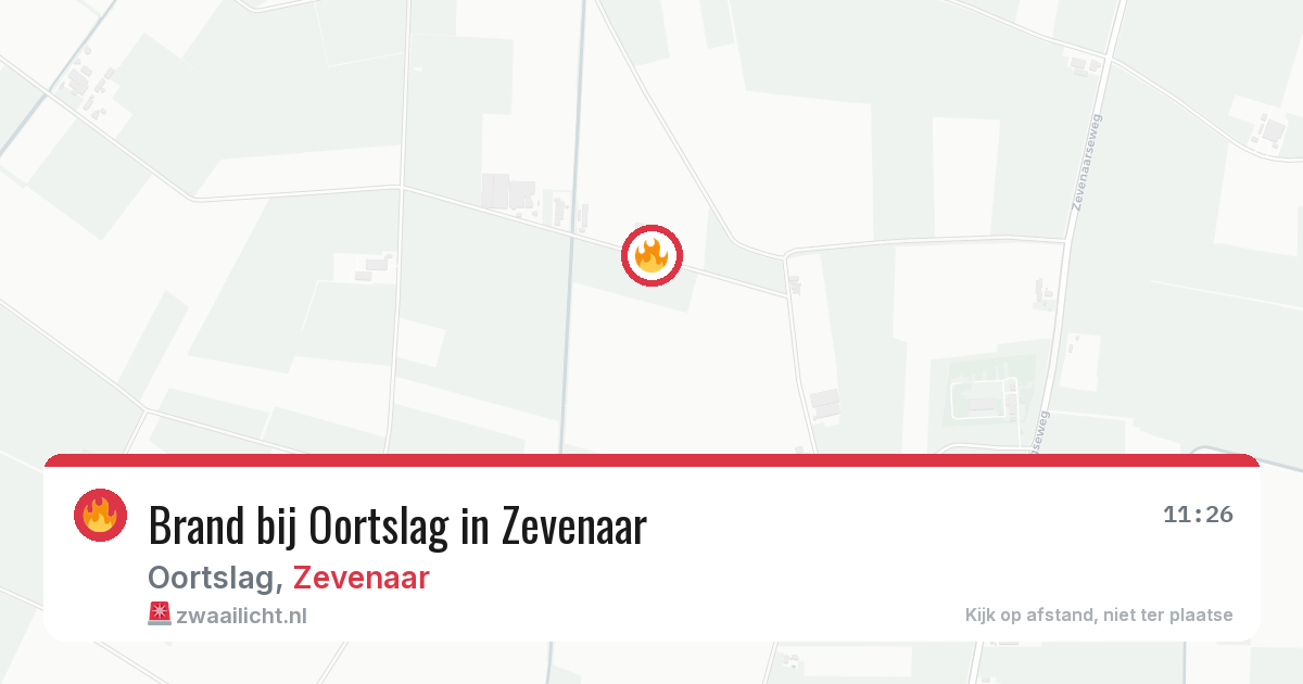 Brand bij Oortslag in Zevenaar — 28 jun 2026