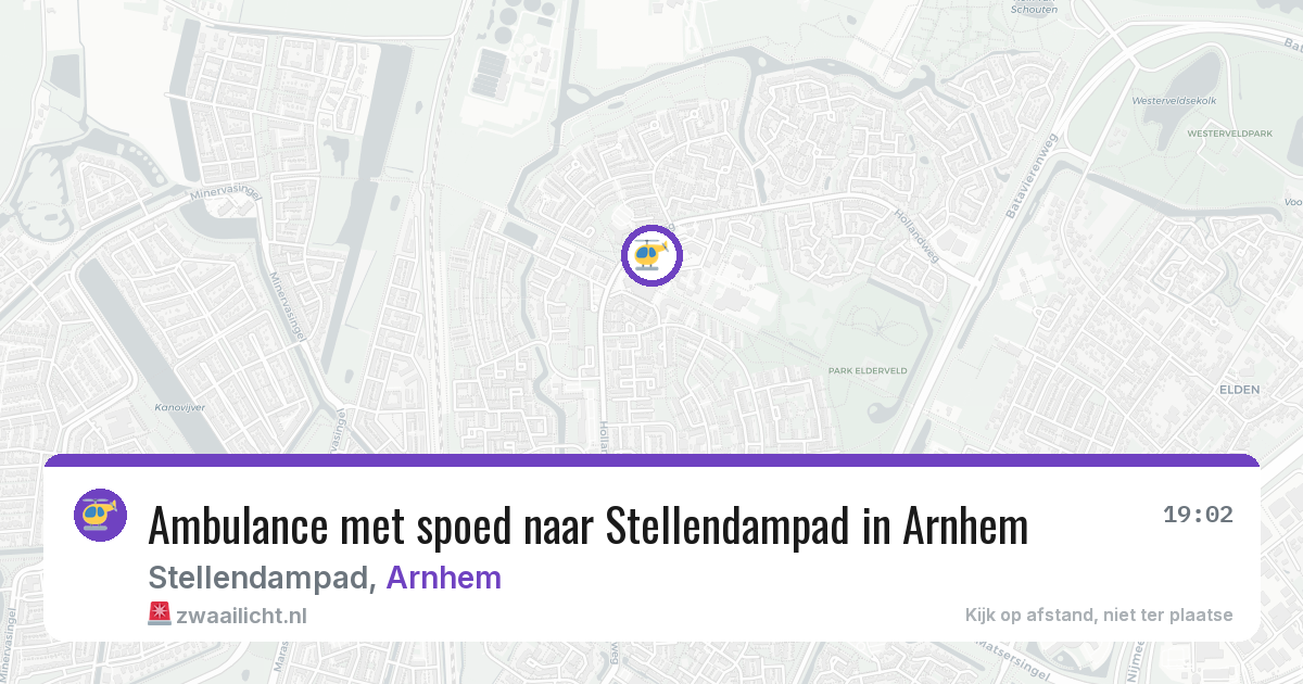 Ambulance met spoed naar Stellendampad in Arnhem — 16 jul 2026