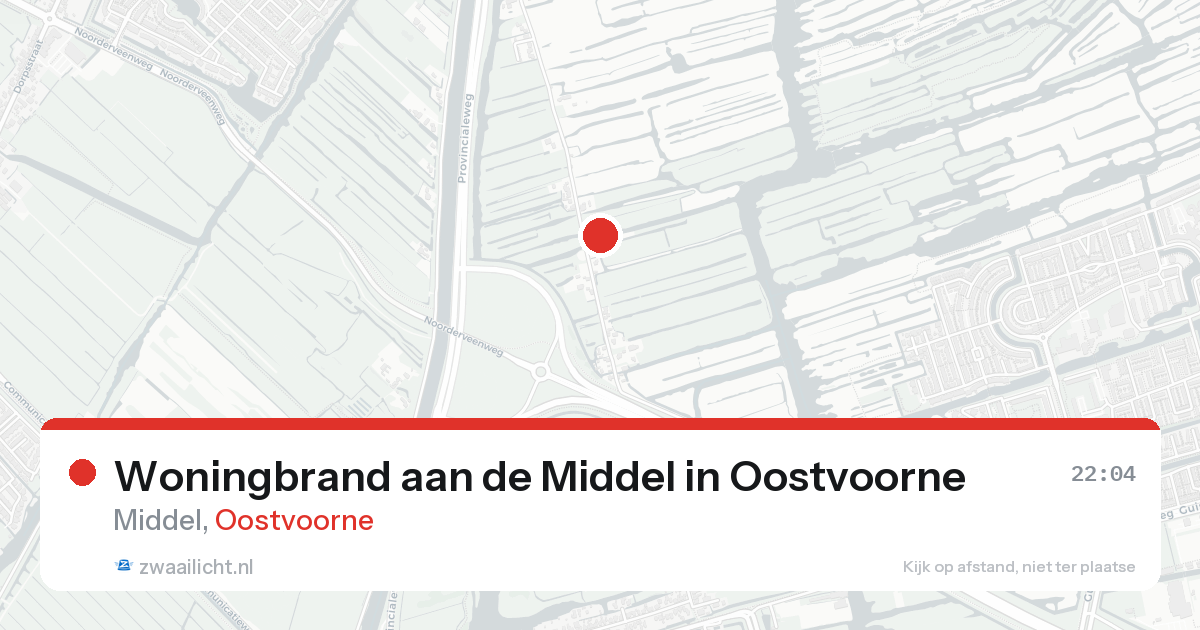 Woningbrand aan de Middel in Oostvoorne — 19 aug 2026