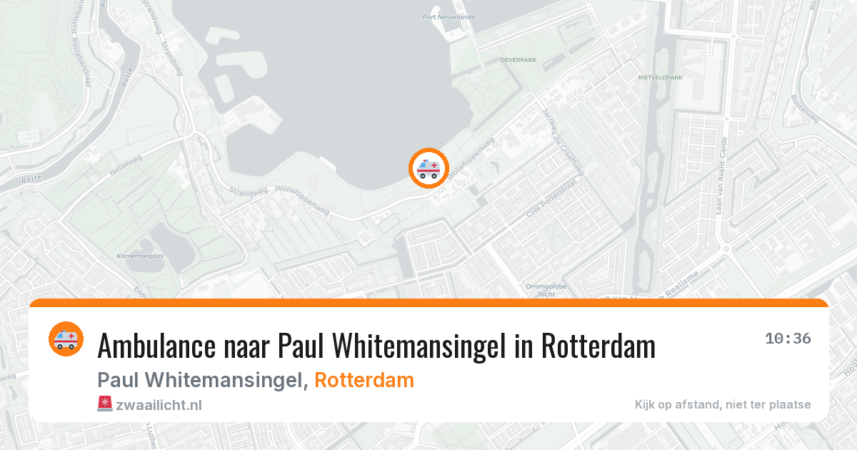 Ambulance naar Paul Whitemansingel in Rotterdam — 19 jun 2026