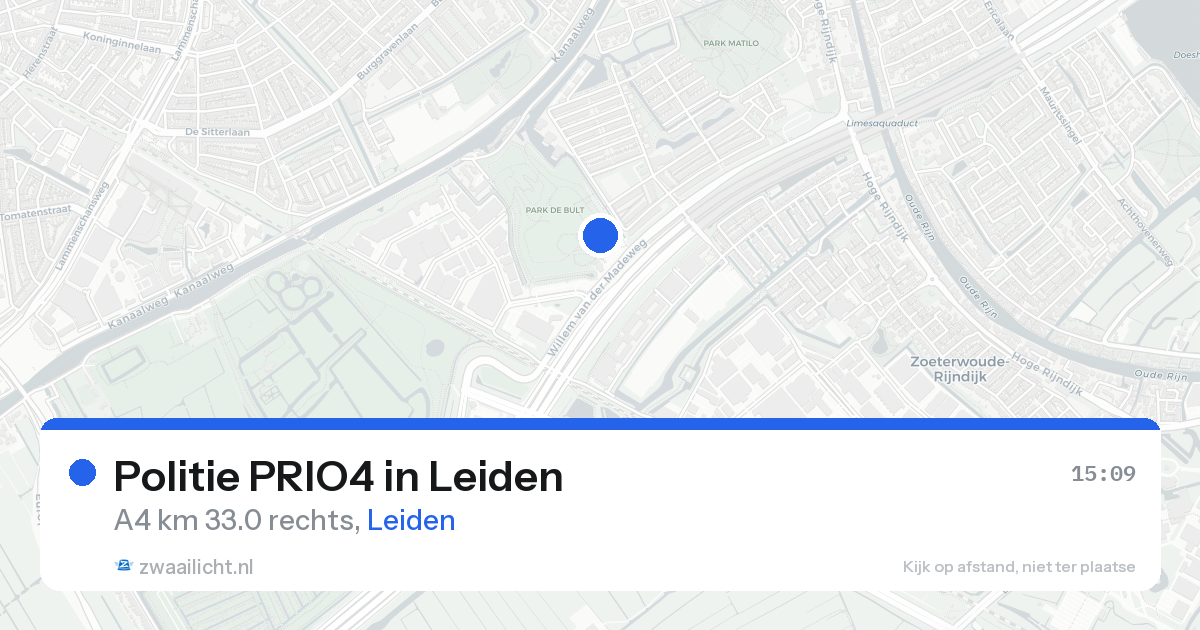 Politie PRIO4 in Leiden — 21 aug 2026 | 🚨 Zwaailicht.nl