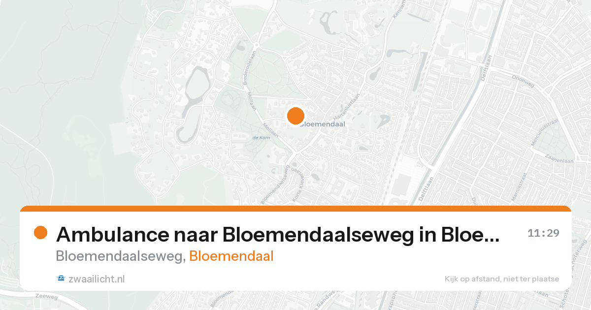 Ambulance naar Bloemendaalseweg in Bloemendaal — 22 aug 2026
