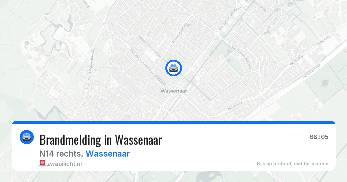 Brandmelding in Wassenaar — 17 apr 2026