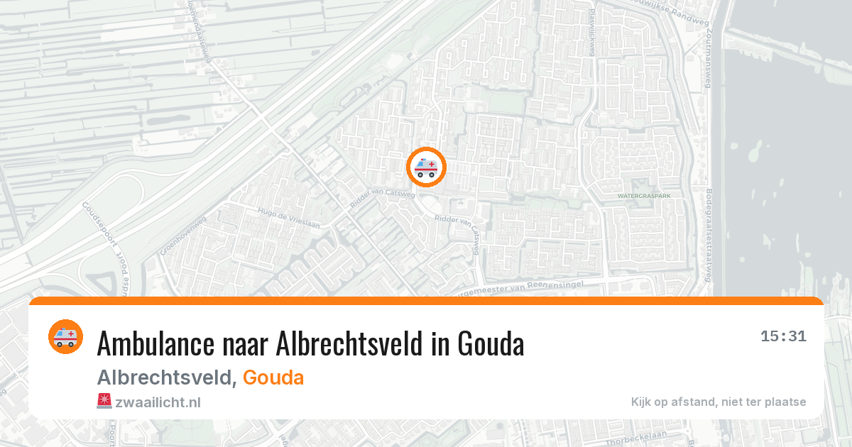 Ambulance naar Albrechtsveld in Gouda — 19 mrt 2026