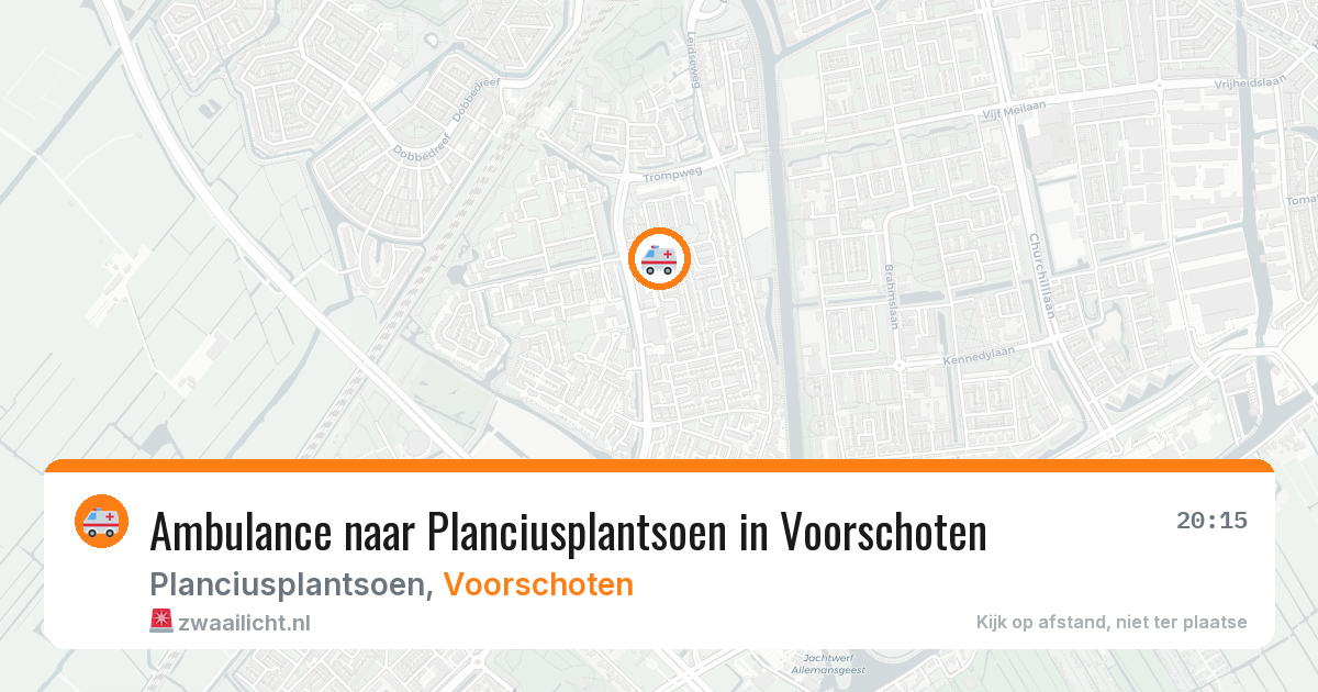 Ambulance naar Planciusplantsoen in Voorschoten — 12 jun 2026