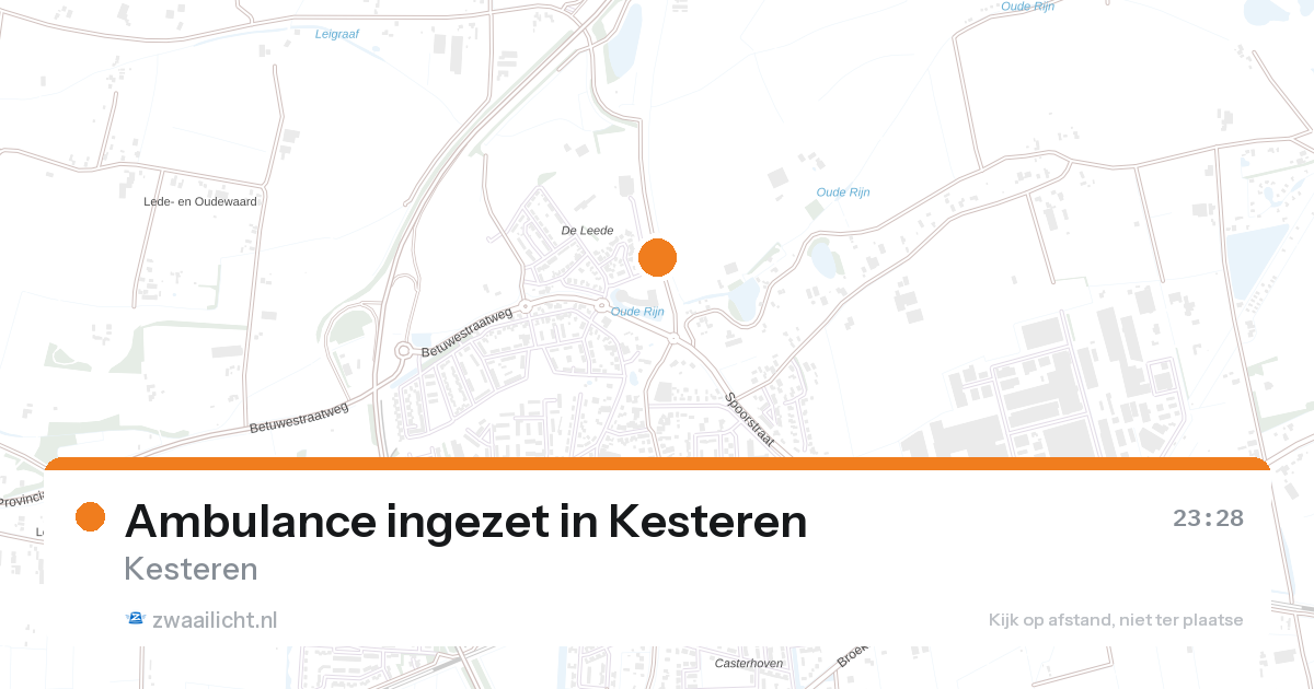 Ambulance ingezet in Kesteren — 6 feb 2026