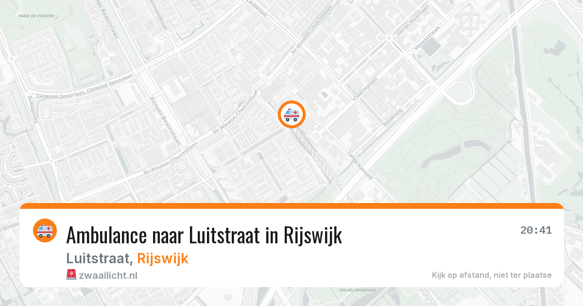 Ambulance naar Luitstraat in Rijswijk — 4 jul 2026