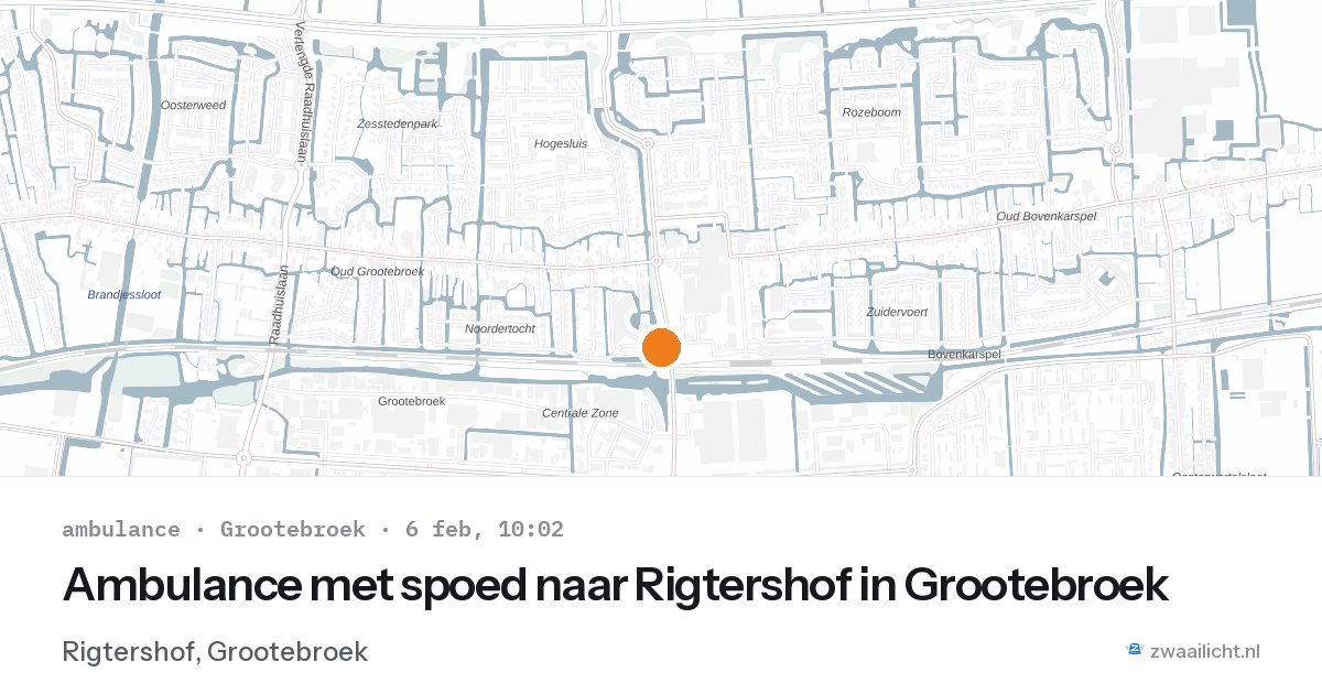 Ambulance met spoed naar Rigtershof in Grootebroek — 6 feb 2026