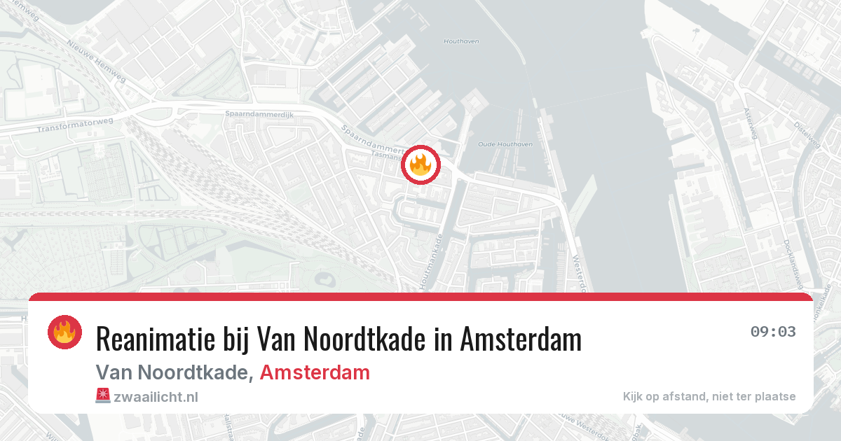 Reanimatie bij Van Noordtkade in Amsterdam — 28 jun 2026