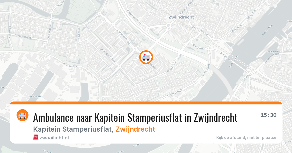 Ambulance naar Kapitein Stamperiusflat in Zwijndrecht — 29 mei 2026