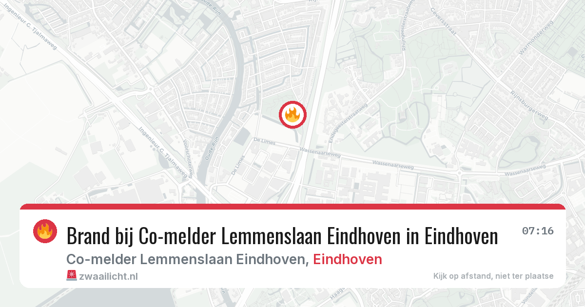 Brand bij Co-melder Lemmenslaan Eindhoven in Eindhoven — 29 jan 2026