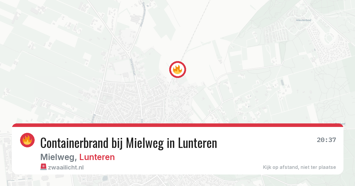 Containerbrand bij Mielweg in Lunteren — 1 jul 2026