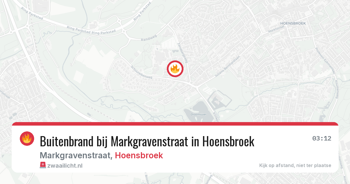 Buitenbrand bij Markgravenstraat in Hoensbroek — 28 jul 2026