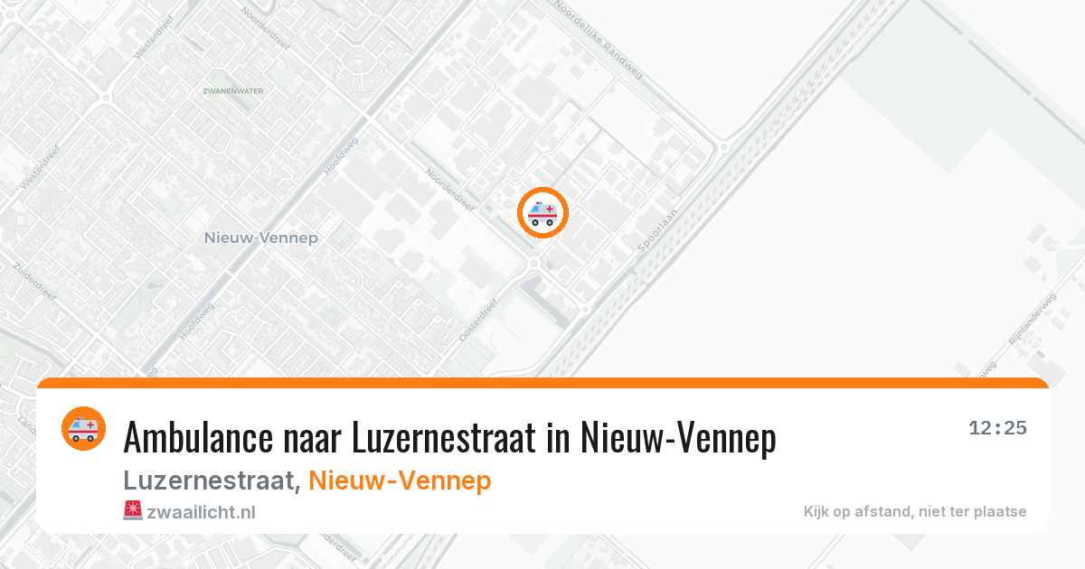 Ambulance naar Luzernestraat in Nieuw-Vennep — 22 jul 2026