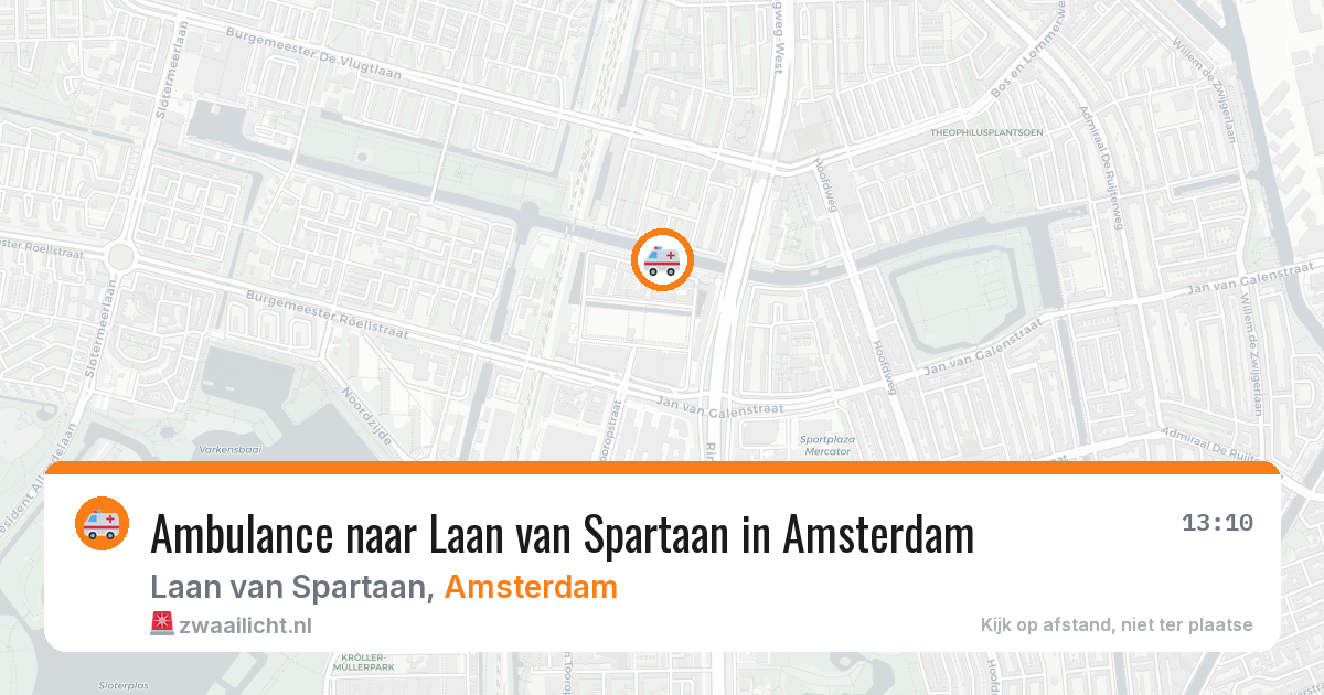 Ambulance naar Laan van Spartaan in Amsterdam — 19 mei 2026
