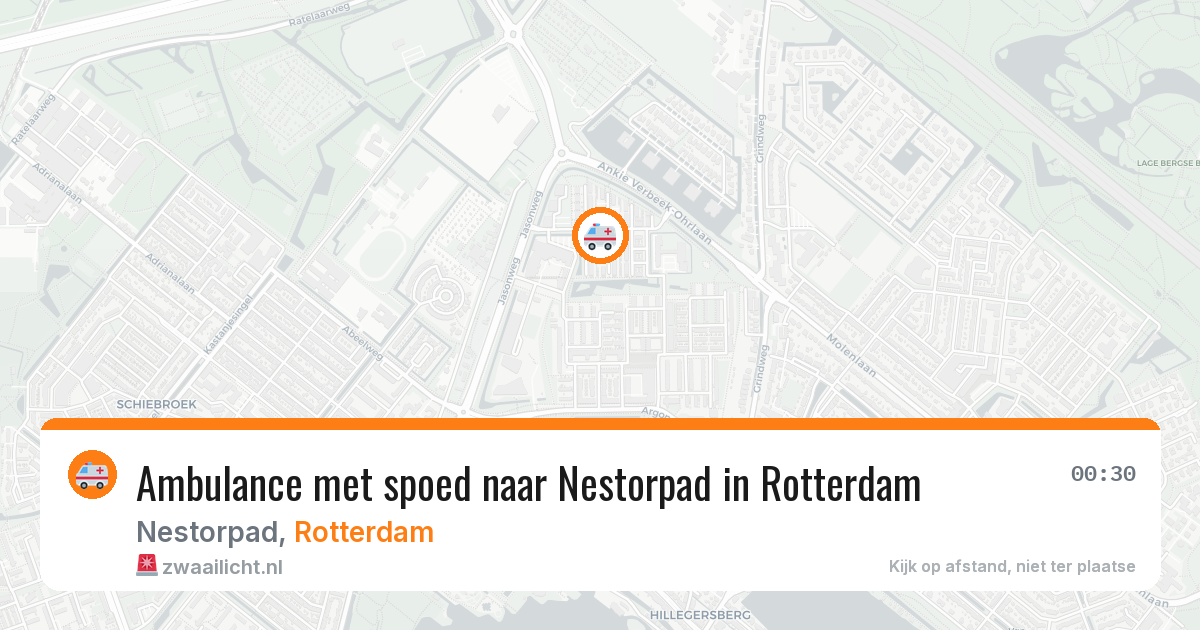 Ambulance met spoed naar Nestorpad in Rotterdam — 2 aug 2026