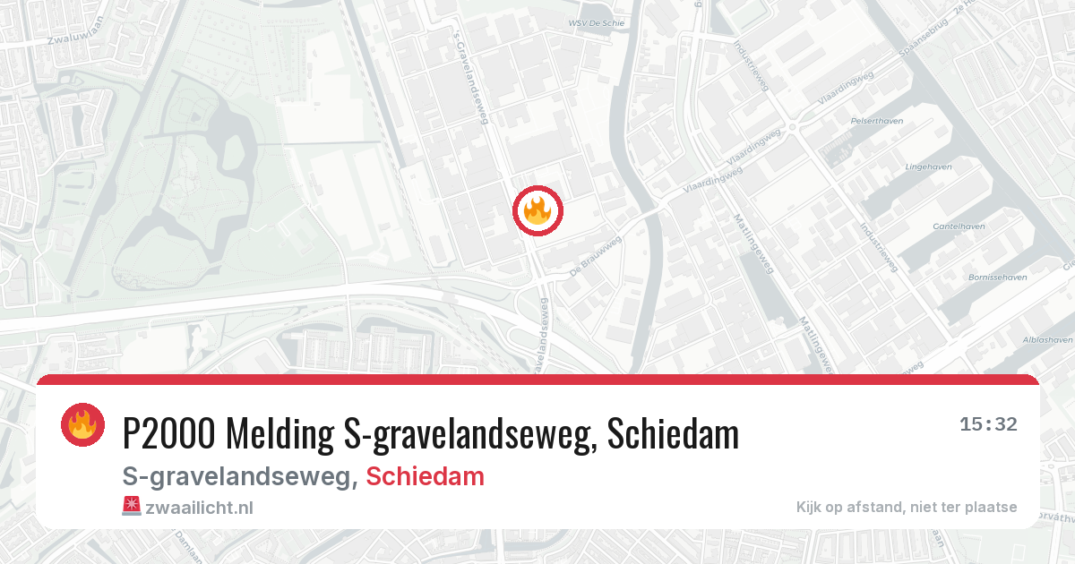 P2000 Melding S-gravelandseweg, Schiedam — 26 jun 2026