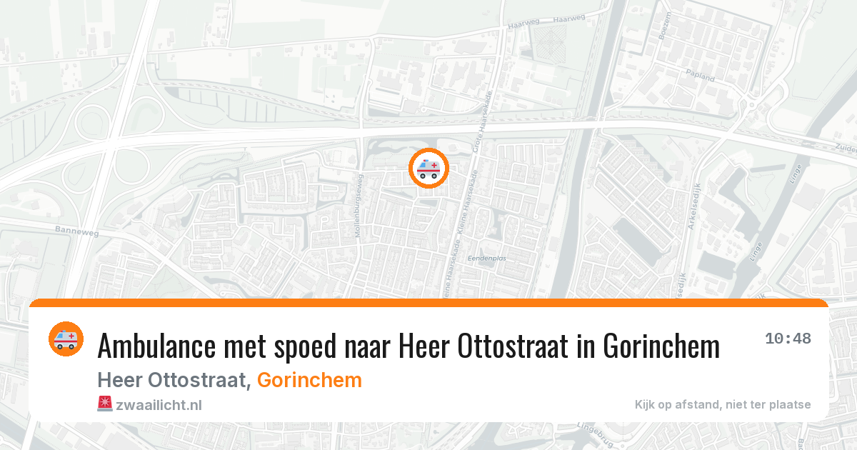 Ambulance met spoed naar Heer Ottostraat in Gorinchem — 12 jul 2026