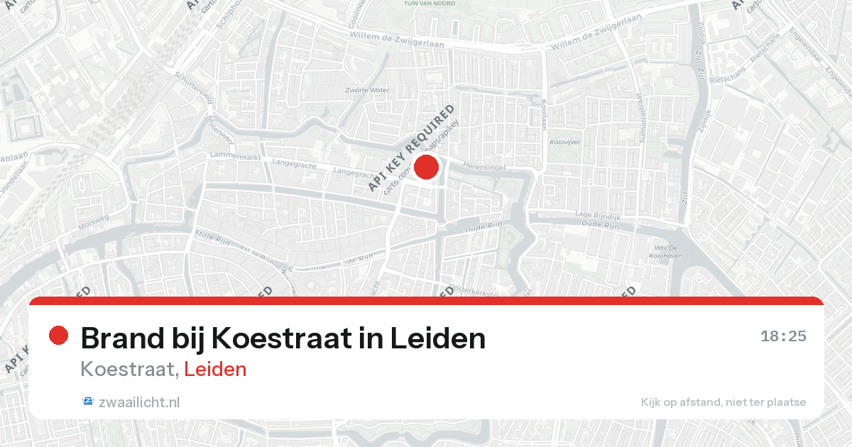 Brand bij Koestraat in Leiden — 7 mrt 2026