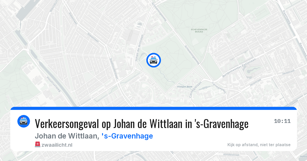 Verkeersongeval op Johan de Wittlaan in 's-Gravenhage — 2 jul 2026