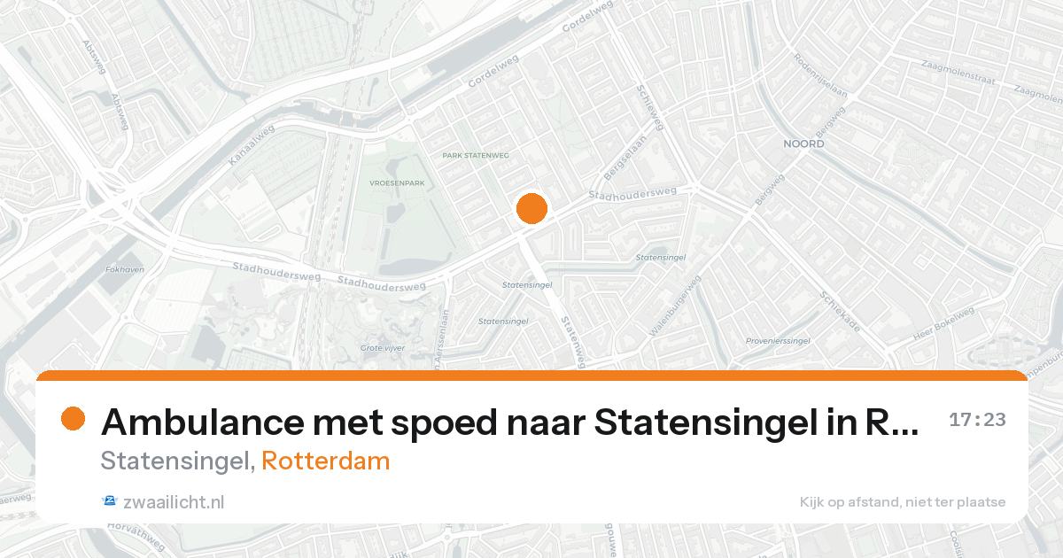 Ambulance met spoed naar Statensingel in Rotterdam — 11 jul 2026