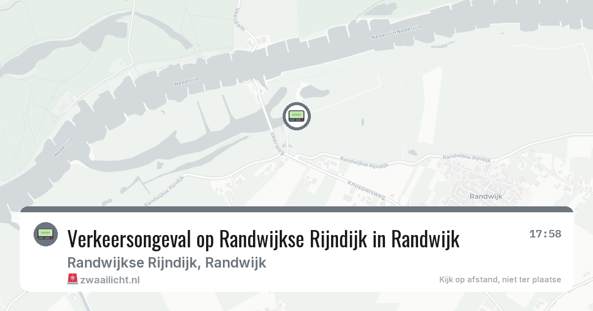 Verkeersongeval op Randwijkse Rijndijk in Randwijk — 21 mei 2026