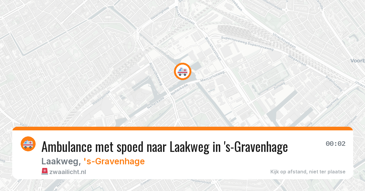 Ambulance met spoed naar Laakweg in 's-Gravenhage — 3 jul 2026