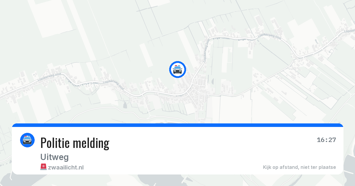 Politie melding — 25 mei 2026
