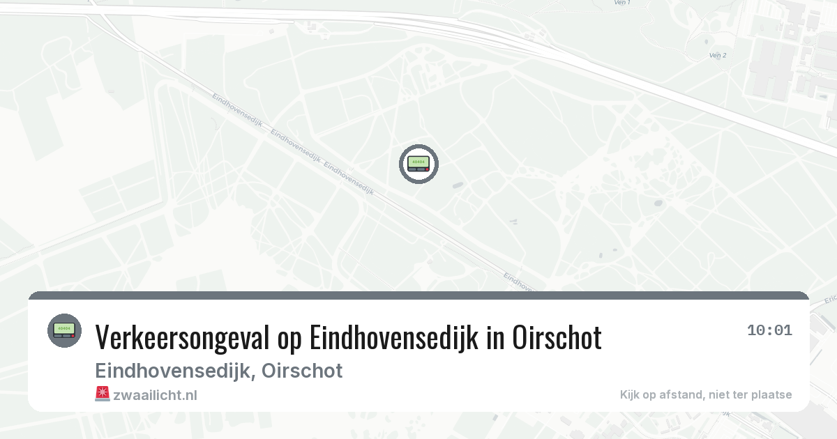 Verkeersongeval op Eindhovensedijk in Oirschot — 8 mrt 2026