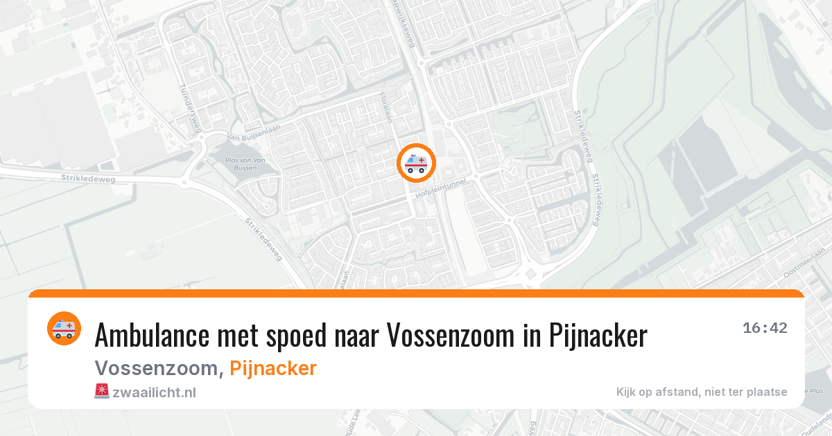 Ambulance met spoed naar Vossenzoom in Pijnacker — 13 jun 2026