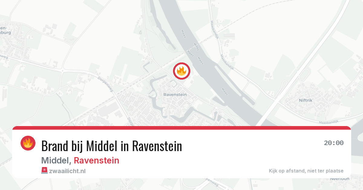 Brand bij Middel in Ravenstein — 16 jun 2026