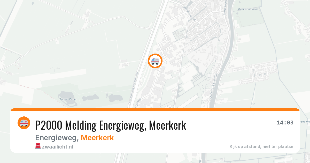 P2000 Melding Energieweg, Meerkerk — 6 jun 2026