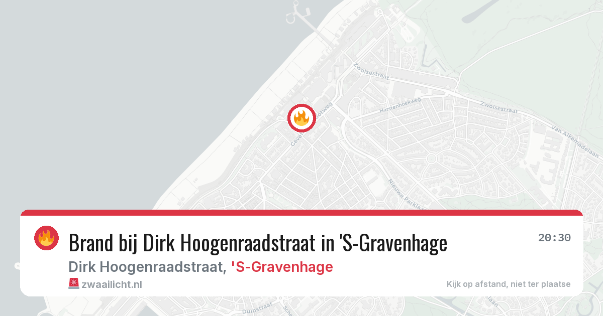 Brand bij Dirk Hoogenraadstraat in 'S-Gravenhage — 10 aug 2026