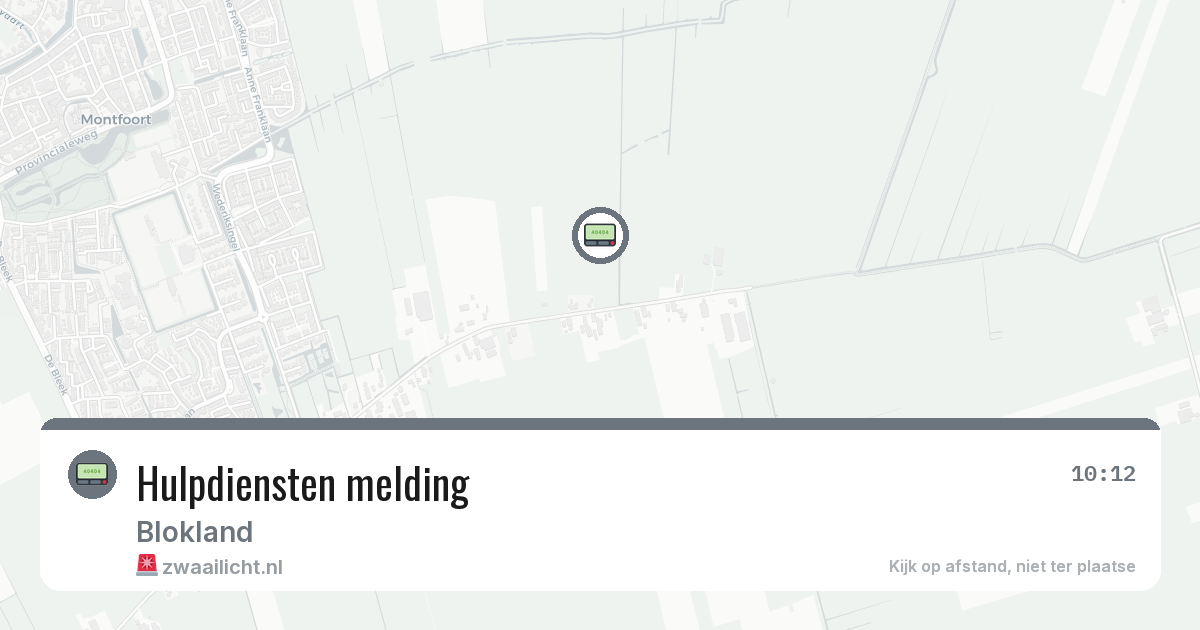 Hulpdiensten melding — 30 jan 2026
