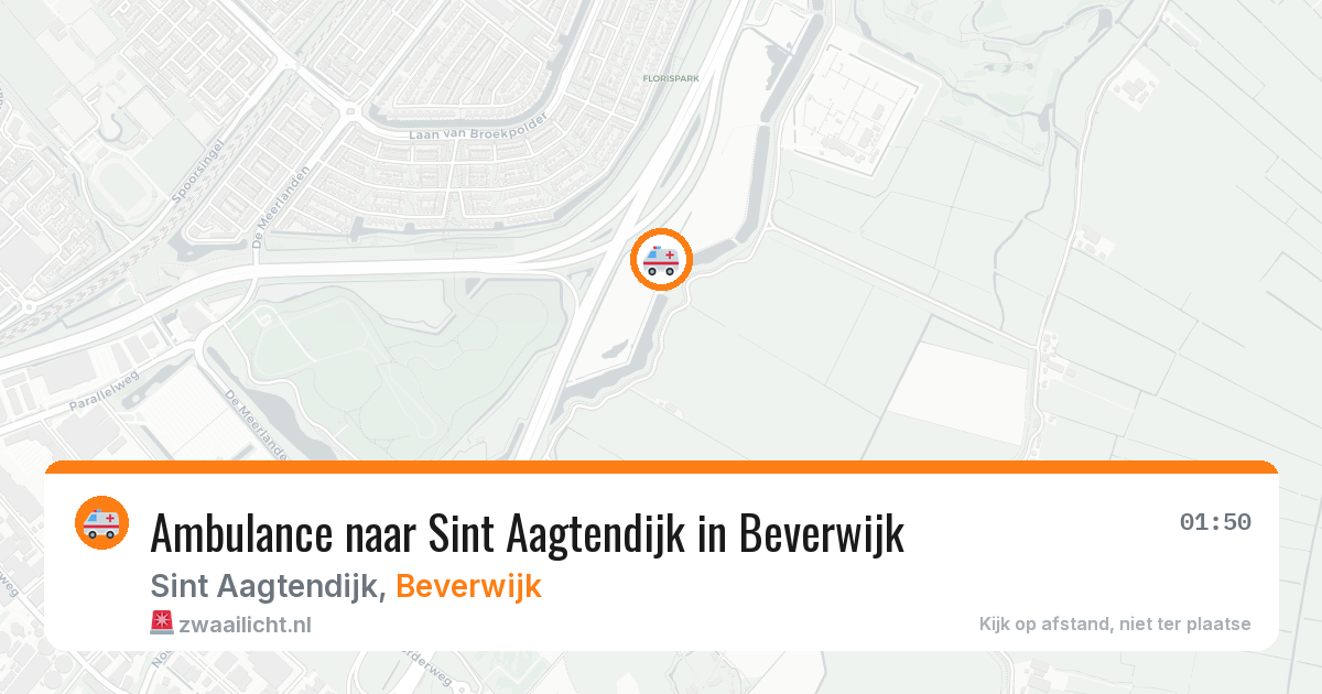 Ambulance naar Sint Aagtendijk in Beverwijk — 1 aug 2026